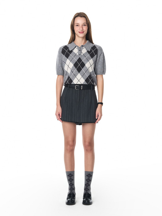 24FW ARGYLE COLLAR KNIT (2COLOR)