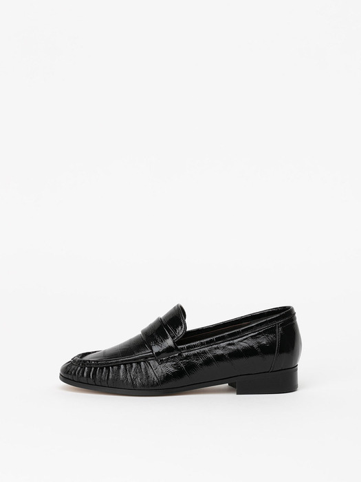 Solene Soft Loafers in BLACK RIPPLE