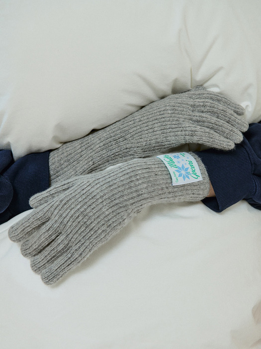 Snowflake Long Knit Gloves - 3colors 핑거홀 장갑