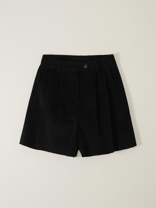 YOUTH CORDUROY SHORT PANTS_BLACK