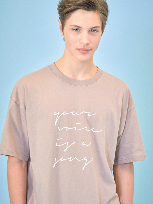 LOVE LETTER T-SHIRT (BEIGE)