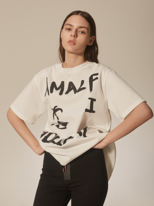 Amalfi graphic ruched t-shirt
