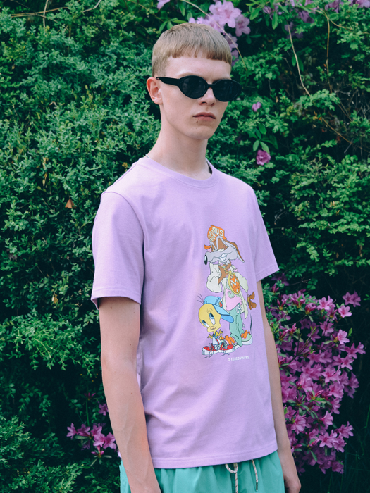 [SS19 Looney Tunes] LT Genius T-Shirts(Lavender)