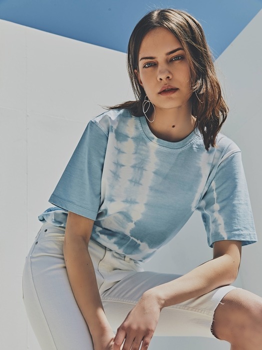 Dreamer Cloud Tiedye Tee (Cloud Blue)