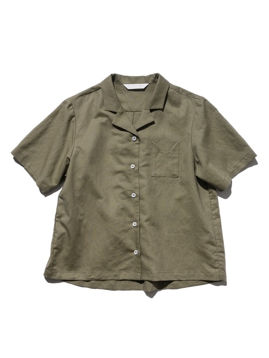 19 LINEN SET [KHAKI/NAVY]