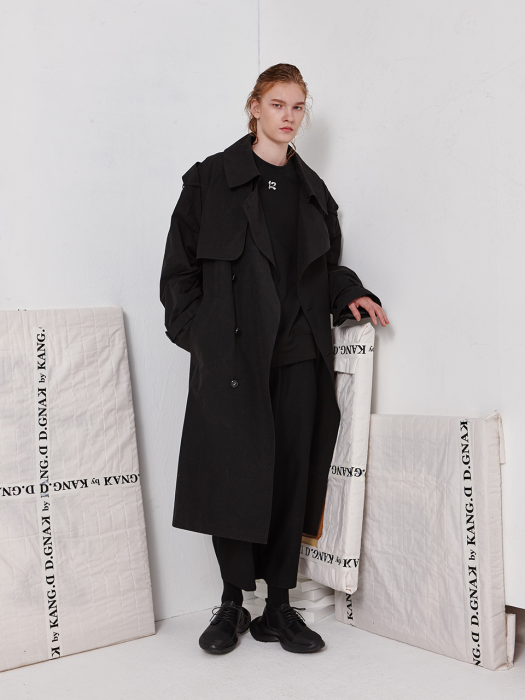 Oversize Trench Coat (BK)