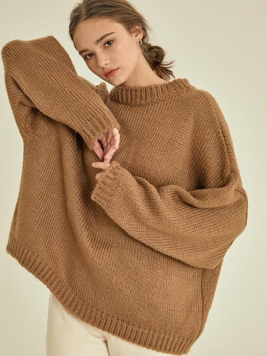 like reversible knit cardigan[brown]