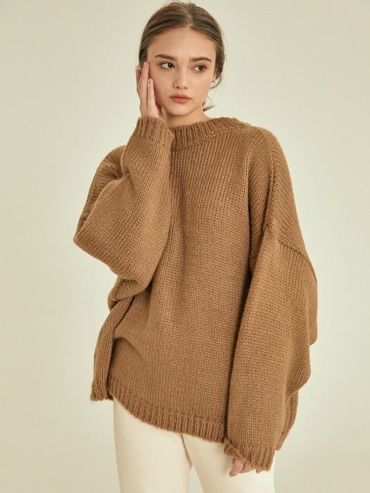like reversible knit cardigan[brown]