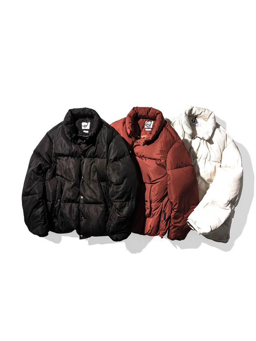 Colorway Puffer Down Short Padding_BRICK RED
