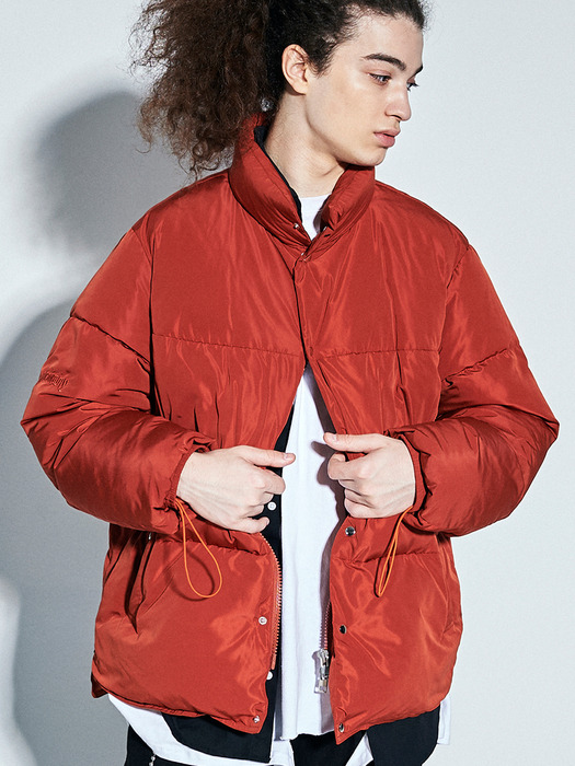 Colorway Puffer Down Short Padding_BRICK RED