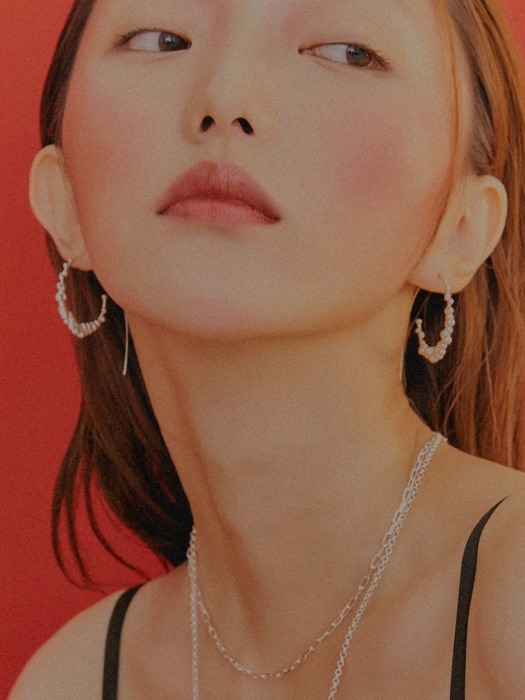 도깨비불 링 귀걸이 _ Korean goblin wisp curve earring