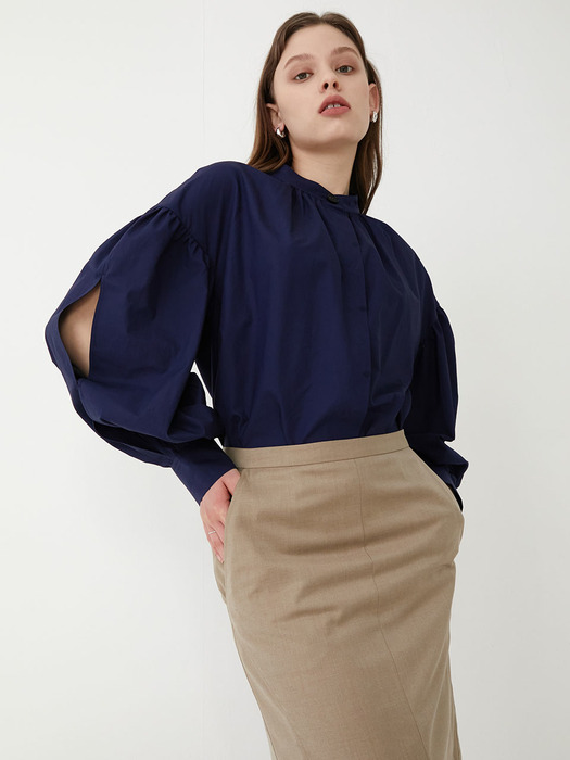 Shirring cotton blouse SW0SB017-23