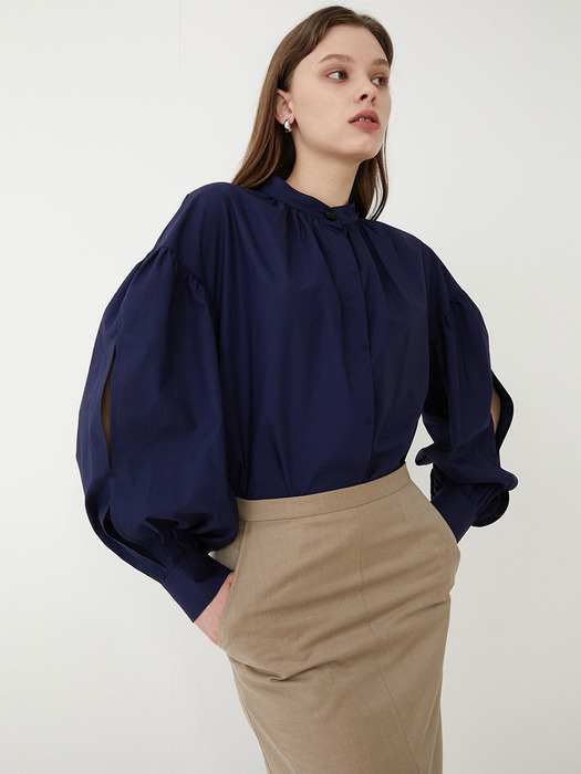 Shirring cotton blouse SW0SB017-23