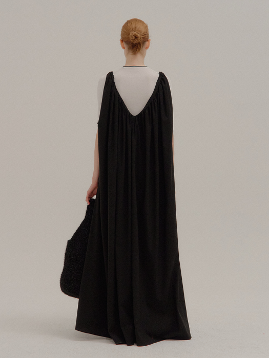 POLA V-neck Maxi Dress Black