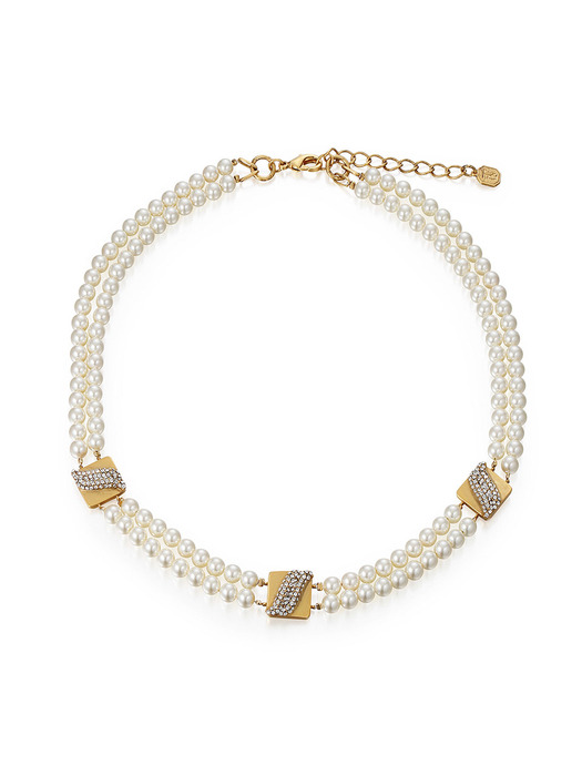 KATE wave pearl necklace