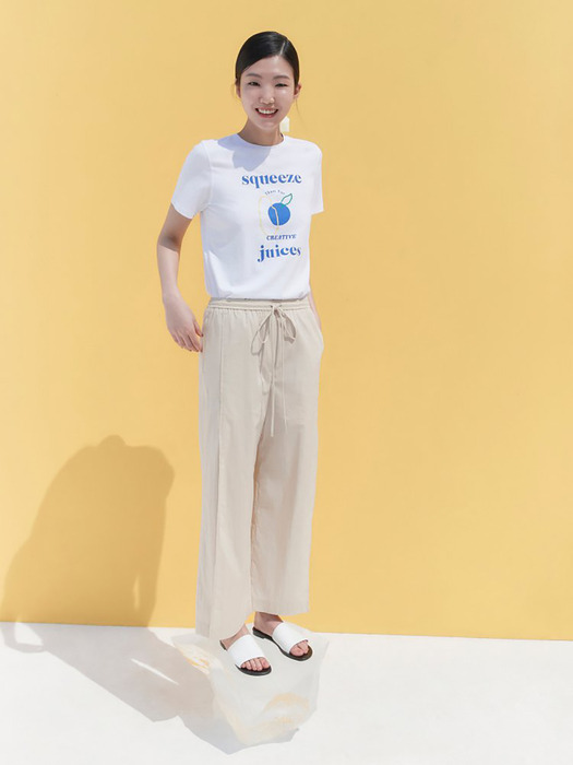 Banding Wide Pants - Camel (KE0621M02A)