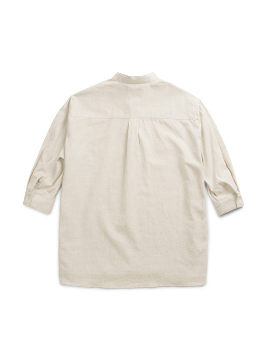 SUMMARIZE A SUMMER LINEN SHIRTS [IVORY]