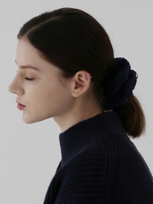 SCRUNCHIE / TINY / JEWEL / CORD NAVY