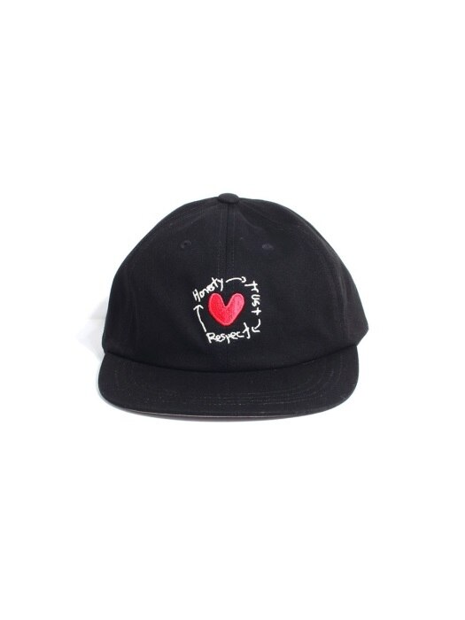 [리퍼브상품]HTR HEART BALL CAP - BLACK