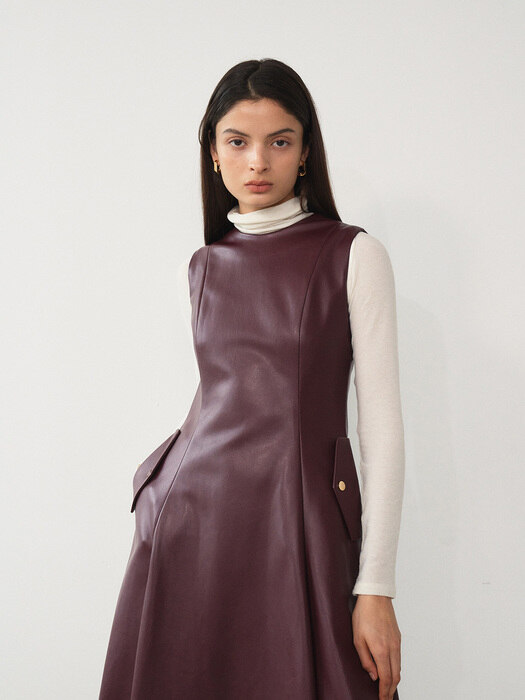 Jena Faux Leather Dress