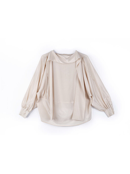 SCARF BLOUSE IVORY