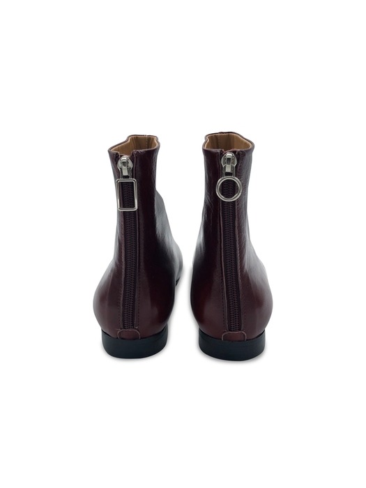 WILLY BOOTS PATENT BURGUNDY