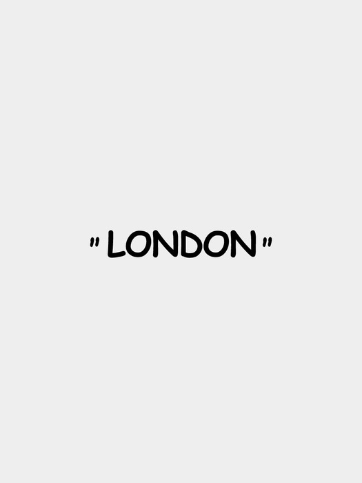 [MOOZ X WAFS] double quotes logo LONDON city 후드티