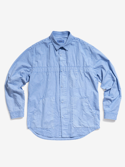 Garment Dyed Vintage Shirt (Sky Blue)