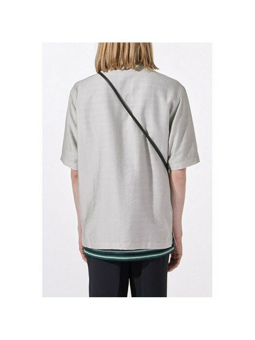 henley neck woven top t-shirt_CWTAM20413IVX