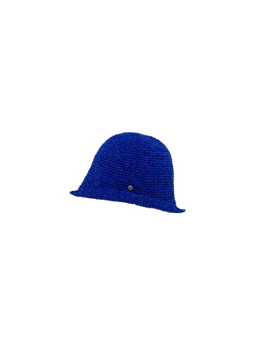 Hand knitting hat - Ultramarine blue