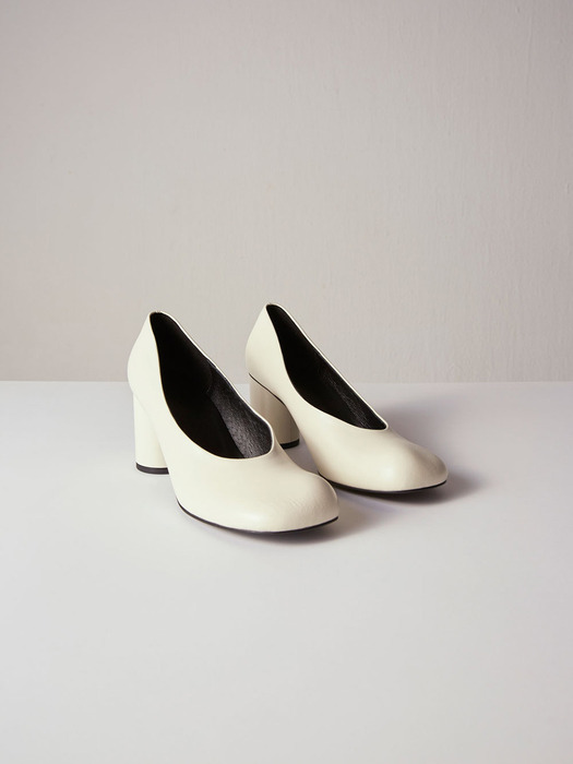 Luna Pumps Leather Ivory