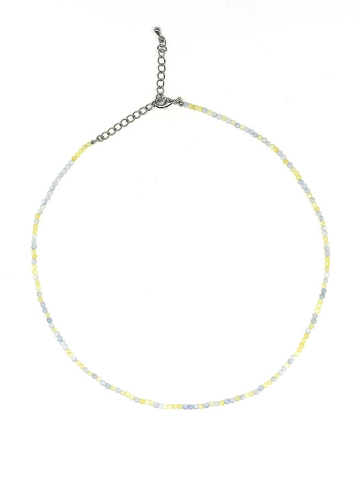 LQ SHELL BEADS NECKLACE(YELLOW)