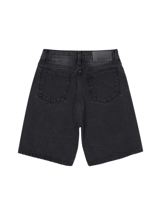 Stone Washing Denim Shorts in Black VJ1ML036-10
