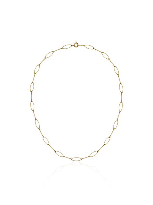 [silver925]round flat chain necklace