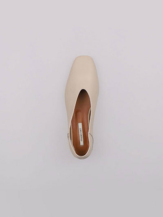 [SALT Label] LAMBSKIN FLAT LOAFER_WHITE