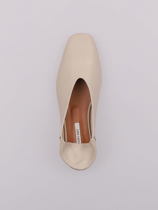 [SALT Label] LAMBSKIN FLAT LOAFER_WHITE