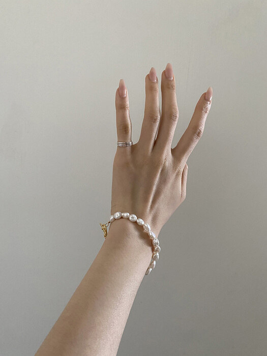 [925silver]Free pearl bracelet