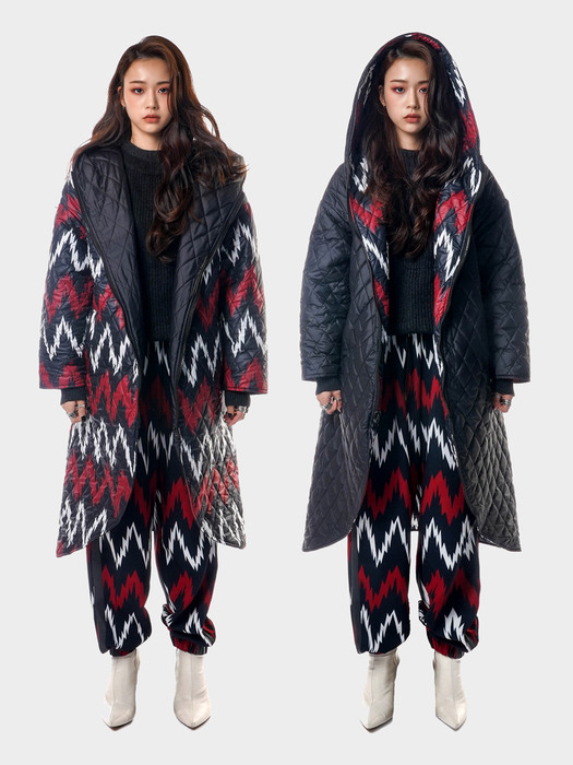 Sparky Reversible Oversize Quilted Coat(WOMAN)_UTO-FB06  