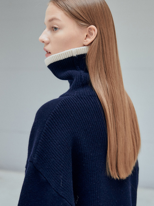 21WN color point roomy turtleneck [NA]