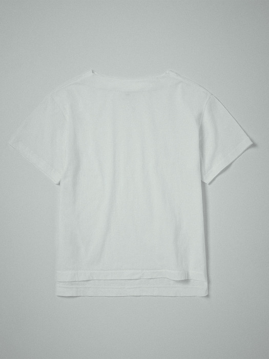 Boat neck T-shirt