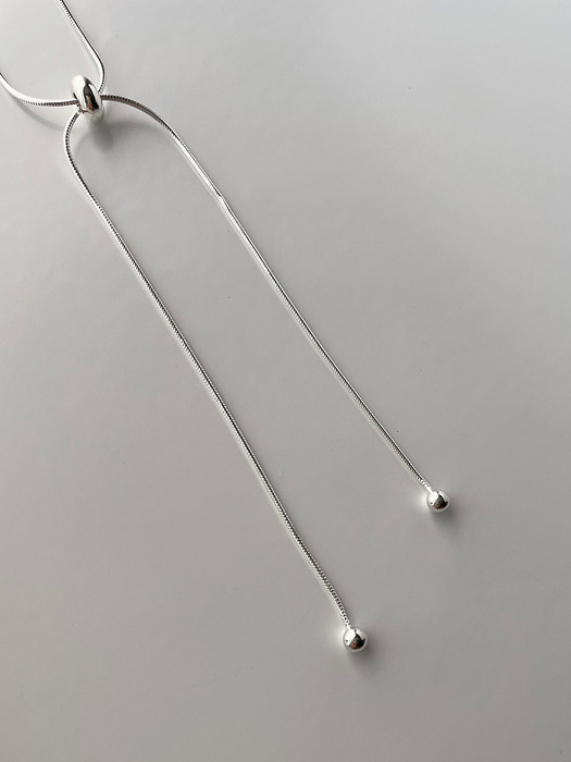 [silver925] ribbon choker necklace