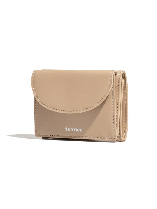 HALFMOON MINI WALLET - SAND BEIGE