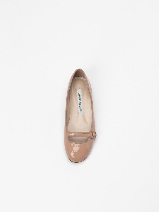 Annette Maryjane Flat Shoes in Neo Indy Pink Patent