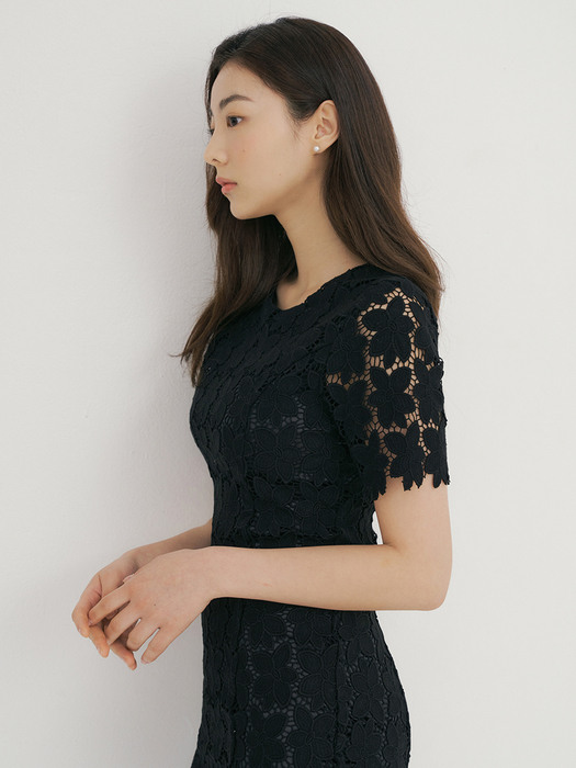 RCP SHORT SLEEVE LACE OPS BLACK