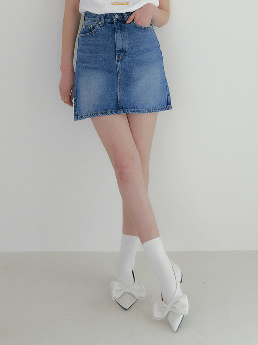 FJD DENIM MINI SKIRT BLUE