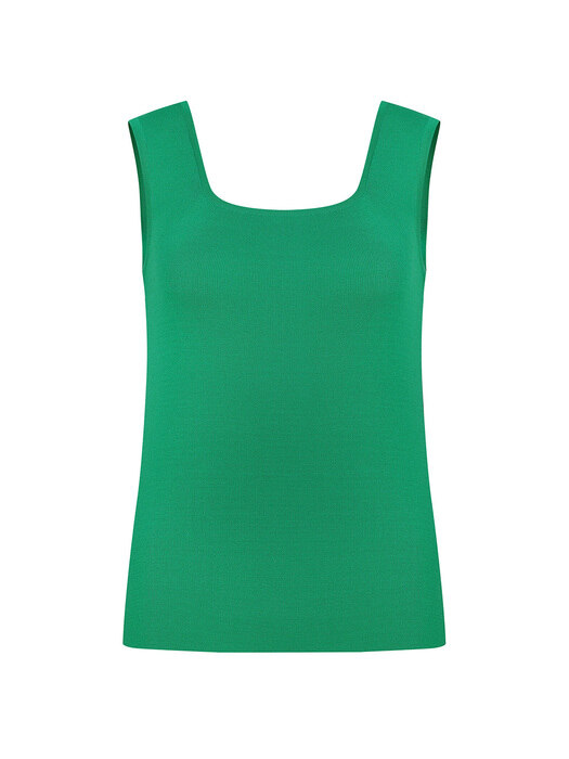 [단독]Two-Way Sleeveless Knit Top-Green