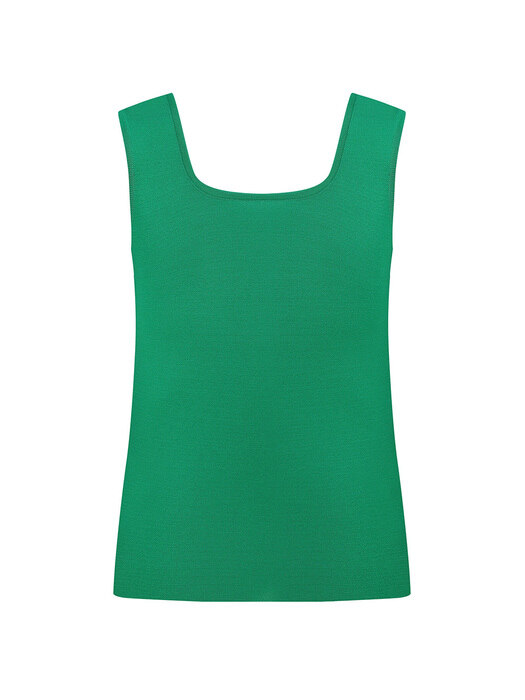 [단독]Two-Way Sleeveless Knit Top-Green