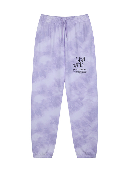 BUTTERFLY LOGO SWEAT PANTS PUPPLE