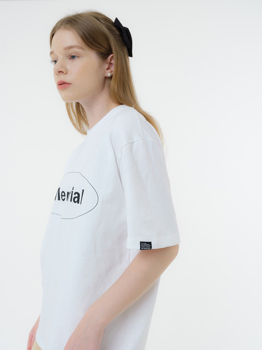 (UNISEX) Memorial Round Logo T-Shirt 티셔츠 (화이트)