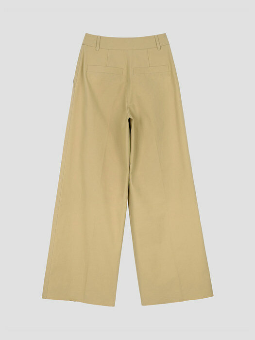 [22FW] Rough Cutting Cotton Pants - Beige